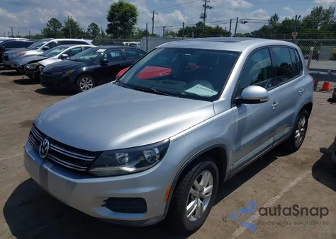 2013 Volkswagen Tiguan S из США, поврежденный, VIN WVGAV3AX4DW579821